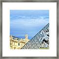 Louvre Palace And Pyramid Iii Framed Print