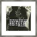 Loved By You Quote Framed Print