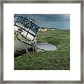 Low Tide At Heswall Shore Framed Print