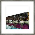 Lower Harbor Ore Dock At Marquette Michigan. Framed Print