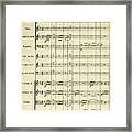 Ludwig Van Beethoven, Symphony Number Five Framed Print