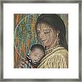 Lullaby Of Singing Wind Woman Framed Print