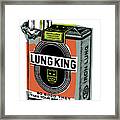 Lung King Brand Cigarettes Framed Print