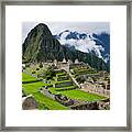 Machu Picchu In Peru Unesco World Framed Print
