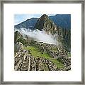 Machu Picchu Mist Framed Print