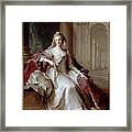 Madame Henriette De France As A Vestal Virgin By Jean Marc Nattier Framed Print