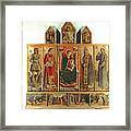Madonna And Child With Saints, Polyptych, 1468 Framed Print
