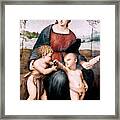 Madonna Del Cardellino, 1507. Artist Framed Print