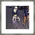 Madonna On Bike Framed Print
