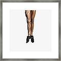 Male Dancers Legs Framed Print