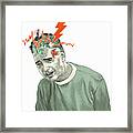 Man Having A Stroke Framed Print