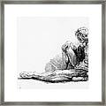 Man Seated On The Ground, 1646 Framed Print