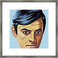 Man With Worried Expression Framed Print