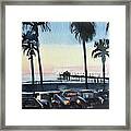 Manhattan Beach 90266 The Pier Framed Print