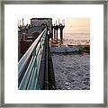 Manhattan Beach Pier Framed Print