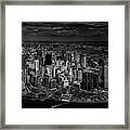 Manhattan - Bird's Eye View Framed Print