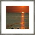 Manila Bay Sunset Framed Print