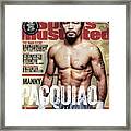 Manny Pacquiao, 2015 Wbawbcwbo Welterweight Title Preview Sports Illustrated Cover Framed Print