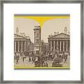 Mansion House Street With View On A Stock Exchange Building In London, York  Son, C. 1860 - C. 1880 Framed Print