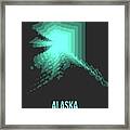 Map Of Alaska 2 Framed Print