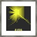 Map Of Alaska Framed Print