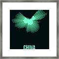 Map Of China 3 Framed Print