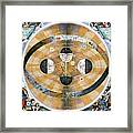 Map Of Heavens Earth Showing Theory Of Earth Planets And Zodiac, C.1543 By Nicholas Copernicus. Framed Print