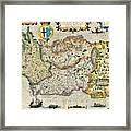 Map Of Ireland By Boazio 1586 Framed Print