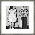 March Of Dimes Poster Children Mary Framed Print