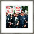 March On Washington Framed Print