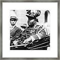 Marcus Garvey In A Car Framed Print