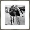 Marilyn Monroe With Cary Grant Framed Print