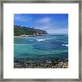 Marine Layer Over Bluff Cove Panorama Framed Print