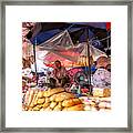 Market In Cambodia Framed Print