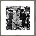 Market Shopper Framed Print