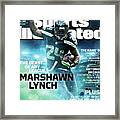Marshawn Lynch 2015 Nfl Fantasy Football Preview Issue Sports Illustrated Cover Framed Print
