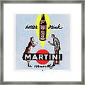 Martini Vermouth Framed Print