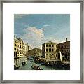 Master Of The Langmatt Foundation Views -active In Venice In The Second Quarter Of 18th Century-.... Framed Print