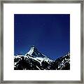 Matterhorn Switzerland Blue Hour Framed Print