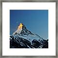 Matterhorn Switzerland Sunrise Framed Print