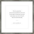 Maya Angelou Quote 01 - Typewriter Quote - Minimal, Modern, Classy, Sophisticated Art Prints Framed Print