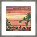 Mazatlan Sunset Framed Print