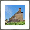 Medieval Rooftops In Chartres Framed Print