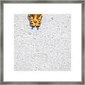 Medieval Yellow Wall Sconce Framed Print