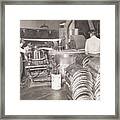 Men Working Newspaper Production Plant Framed Print