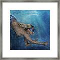 Mermaid Dive Framed Print