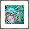 Mermaid Under The Sea Framed Print