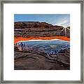 Mesa Arch Sunrise 2017 Framed Print