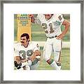 Miami Dolphins Jim Kiick And Larry Csonka Sports Illustrated Cover Framed Print