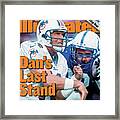 Miami Dolphins Qb Dan Marino... Sports Illustrated Cover Framed Print